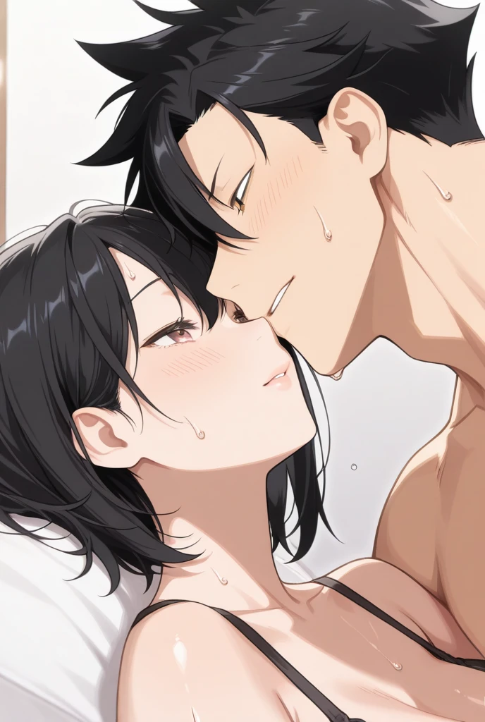 Highest quality,masterpiece,Black Hair,Hot Spring Drama Shooting,Completely naked,16 year old actress,During a break,Chatting with a 16-year-old male co-star,Embarrassing,Nipples,Thin pubic hair