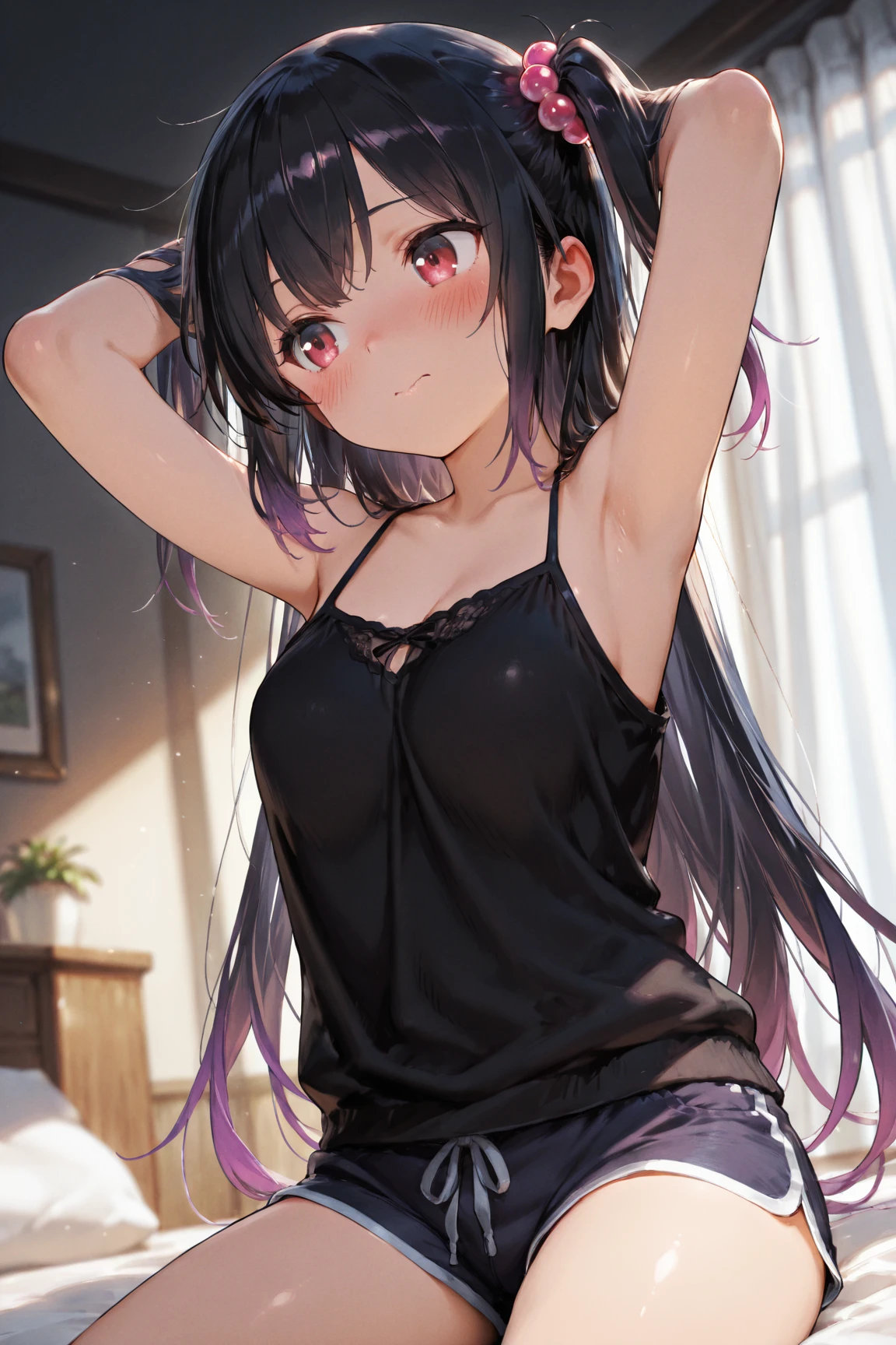 masterpiece,hentai, Young Girl, Small head, cute, Immature body, 32k,Super detailed,Ultra-detailed, ((Intense vaginal sex with a man:1.5)), NSFW