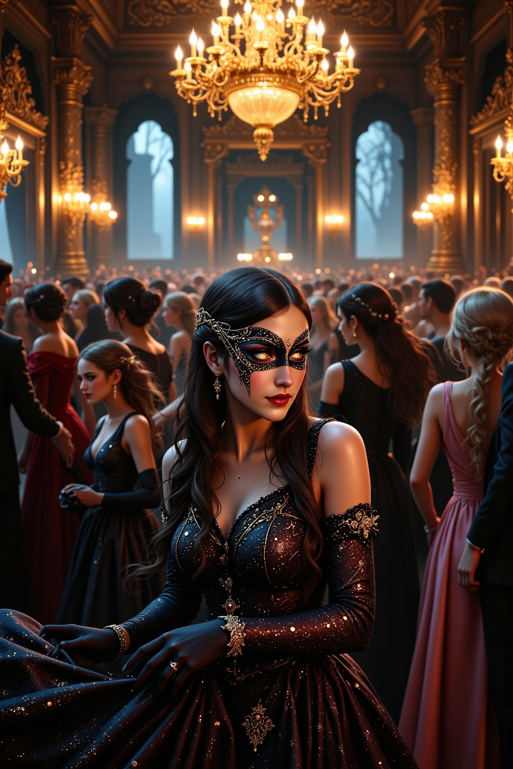 Futuristic, Baroque, Cyberpunk, breathtaking Jeanloup Sieff, ("The dark, dim light, cinematic, photography, cyberpunk city at night, baroque towers, standing on a balcony, overlooking the city, nathanial black, mysterious aura, tousled brown hair, intense gaze beneath a wide-brimmed explorer's hat., vivid, vibrant, high-resolution, stunning of Study":1.2), A renowned photographer captures a dramatic cityscape at night. The scene is dominated by a towering cathedral silhouetted against the dark sky. The photographer stands on a balcony overlooking the city. His wide-brimmed explorer's hat casts a shadow over his face, enh . award-winning, professional, highly detailed