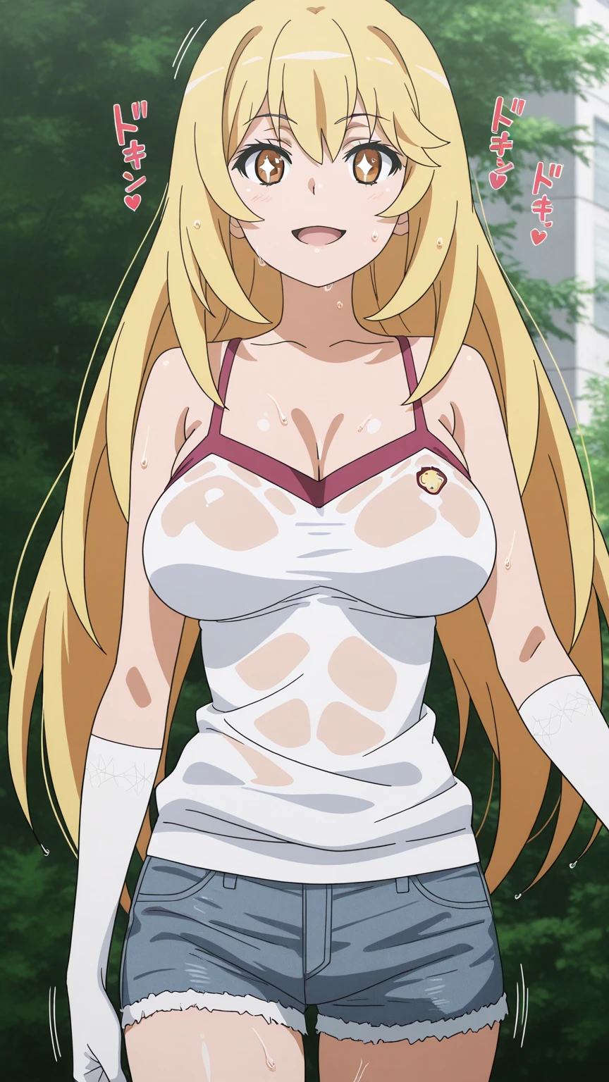 1 girl,Asagi,masterpiece, red eyes, healthy skin, blushed, 20-year-old, navel, golden hair, long hair ,cum,bra, panties
