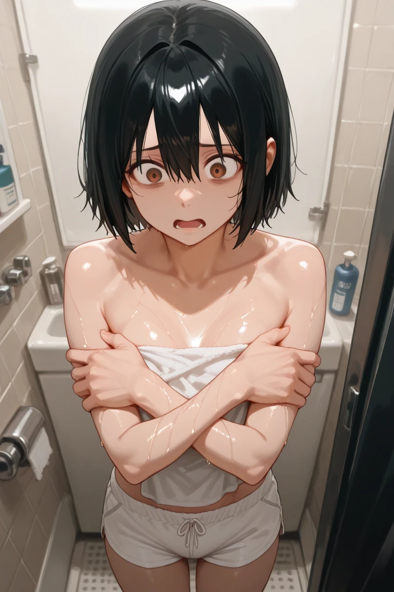(((School,one person,Close Contact,顔をClose-up,hug,Selfie,Bend,squat,Looking down,From nearby,Masterpiece,Nipples,Small breasts,Beautiful breasts,全naked,pubic hair,pubic hairまんこ,naked))),((Sweat,Embarrassed,,smile,White teeth,Grin)),,(Shot from above,looking at the camera,),View from above,(((Sweat,pubic hair,Close-up,High angle))),look up