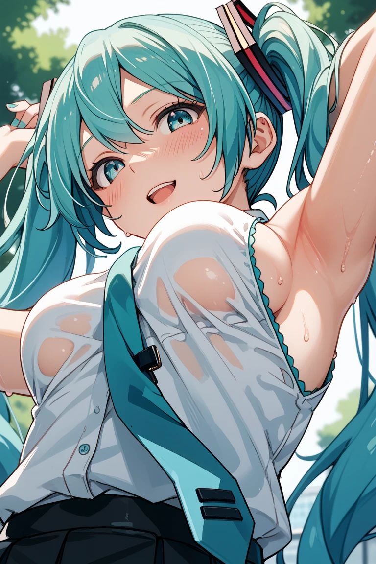 masterpiece, Highest quality, High resolution, One Girl,Browsing Caution,Spread your legs、White panties、Slime Tentacle、Exposing the breasts