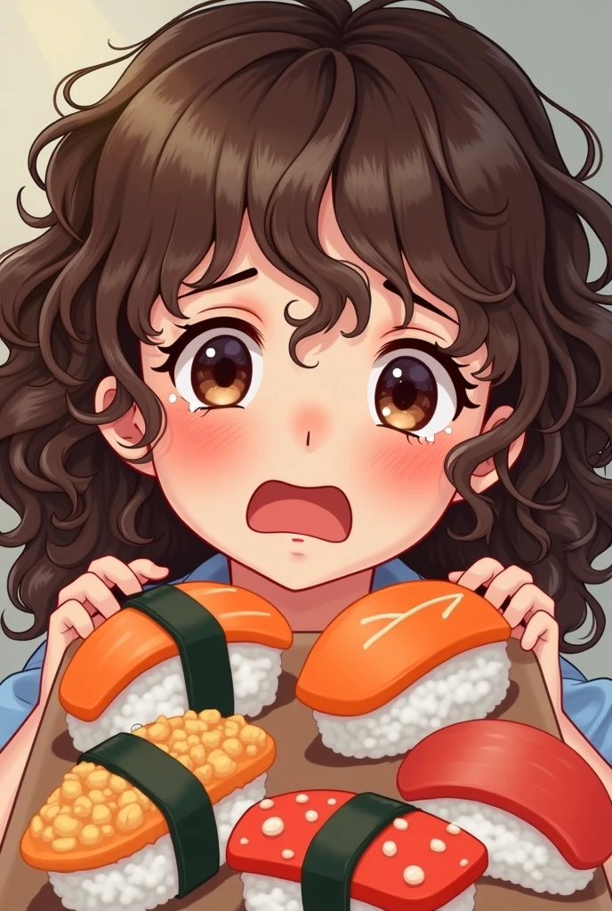 animesque、a sticker、Close-up of the mouth、1beautiful girl、tchibi、Mainly depicting the mouth、super close up of mouth、tongue、long tongue、sticking out the tongue、Show the inside of the mouth、Open your mouth wide and show me your throat、teak、lip stick、fish-eye lens、