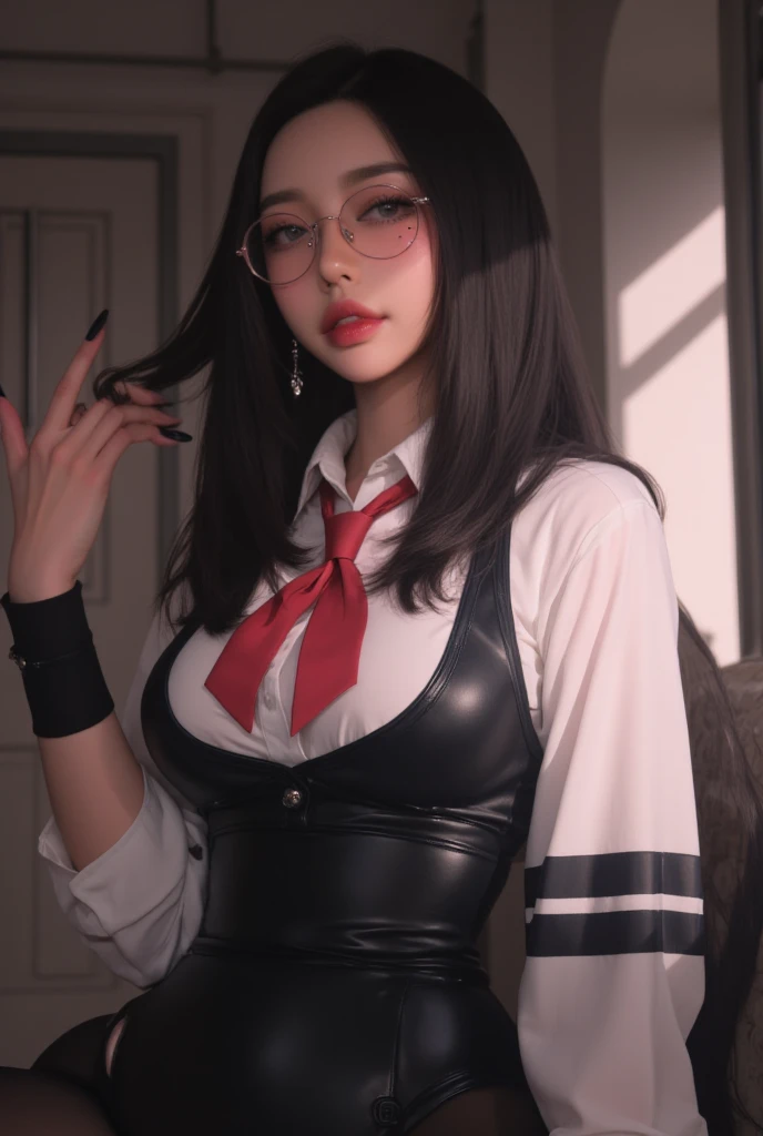 ultra-detailed,highly detailed,best quality,masterpiece,illustration,upper body, looking at viewer,
1girl, solo, mizuho kazami,uniform,
collared shirt,red vest,black pencil skirt,pantyhose, high heels,
<lora:mizuho kazami_v1_06:0.7>