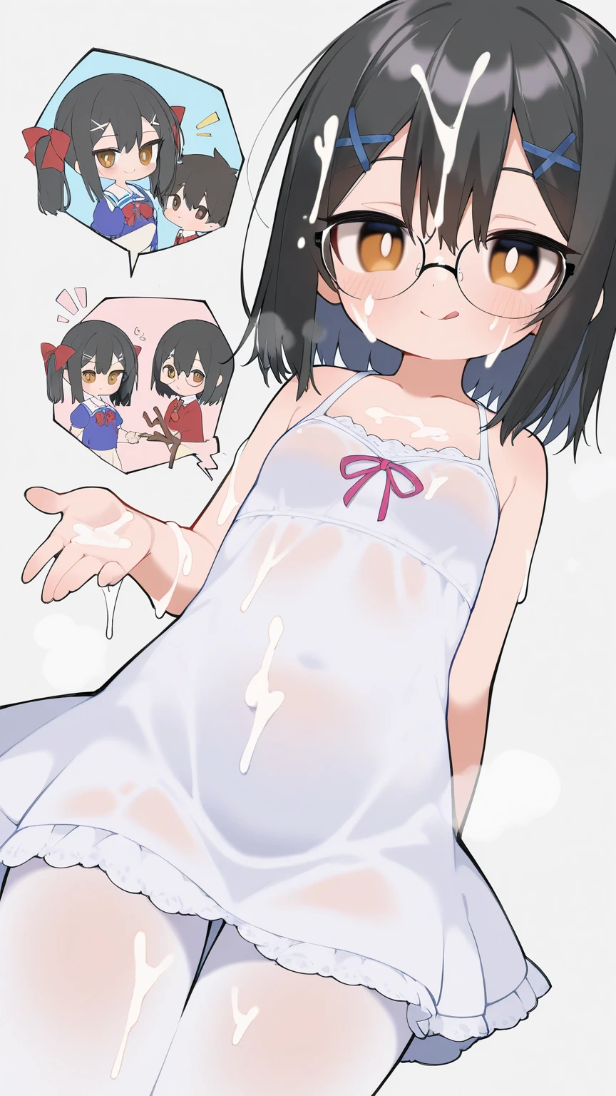 masterpiece, best quality,anime style, 1 girl,(((slender body))), (((small eyes,small breast,breast milk,breastfeeding a baby))),(((nurse uniform,glasses))),((((cum)))), (beautiful face), (((short hair))), (((straight hair))), ((((((black hair,normal human hair,normal human ear)))))),detailed beautiful skin, (perfect hands, perfect anatomy)
