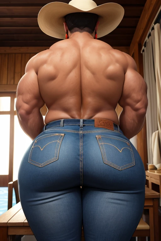 Beautiful man 30 years old, muscular body, barba rala, mas seu rosto esta iluminado pela fogueira. ((( Jeans))) (((Backside))) (((Big butt)))