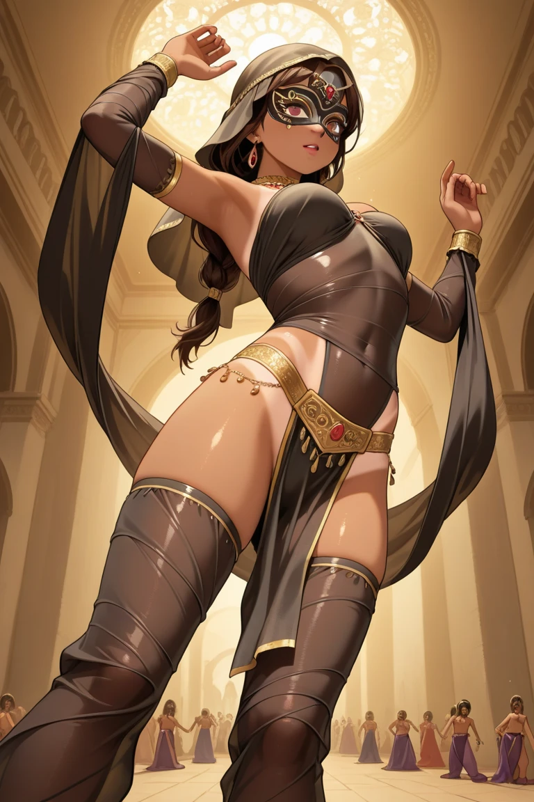 full body, A woman in a short thong, pubic hair, different dynamic poses, expression. --auto --s2