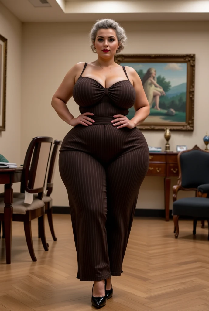 ((best quality)), ((masterpiece)), (detailed), perfect face, Beautiful, mother-in-law, asian-Indonesian , voluptuous, wearing random clothes (formal), In the black room, seductive expression, chubby body, nice body, milf chubby, chinese-Indonesian. Full body, big arm, wide hips , wearing a sneakers, bob hairstyle, baby face , chubby cheeks, 35 year old, chubby tall woman, tattooed thighs , yakuza tattoos , big thighs, big armpits , chubby massive cheeks , thick neck, cold atmosphere, low light, wavy short haired, big breasts, showing her armpits , thick woman