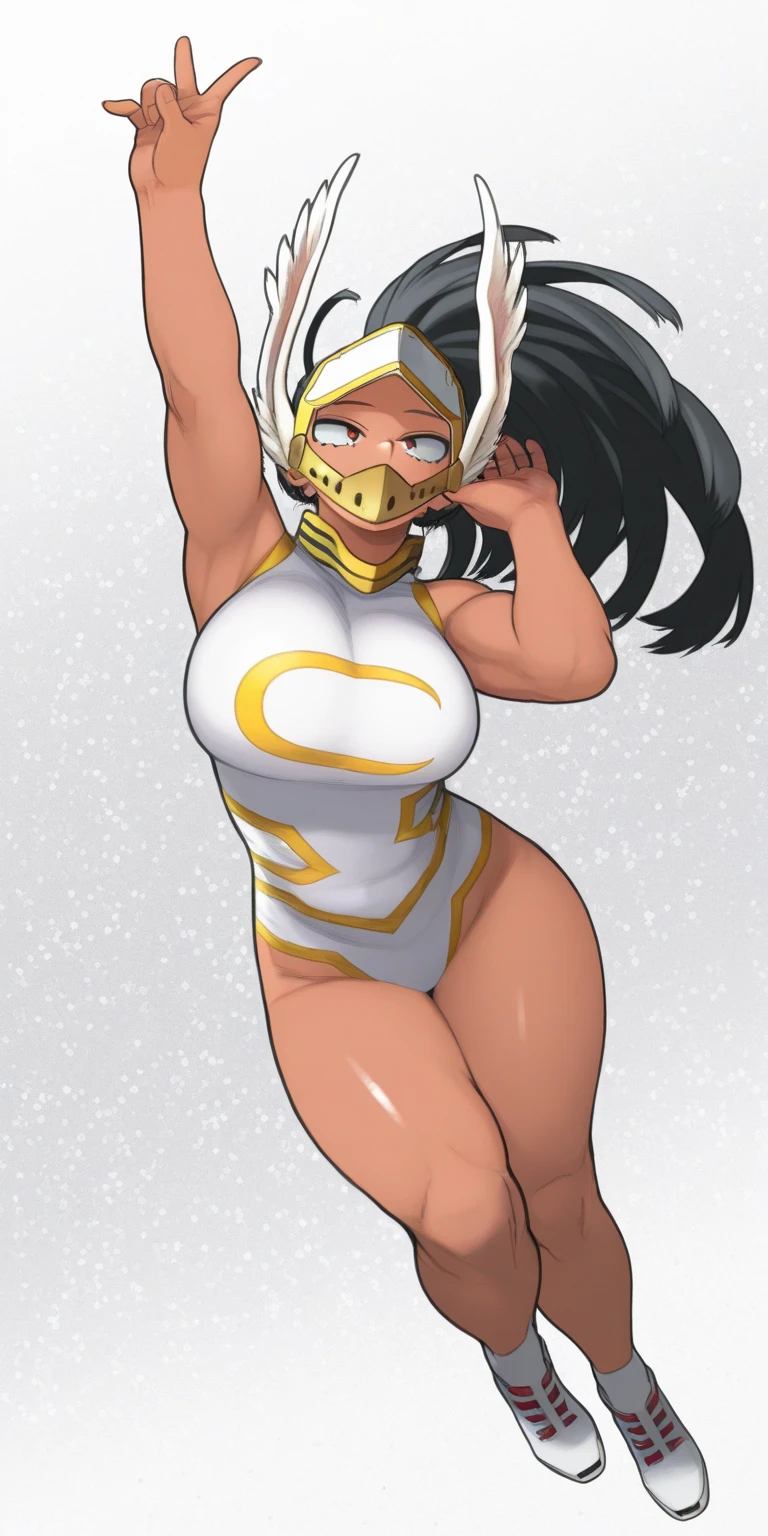 Ponto de vista:((((enorme bunda suculenta)))) , ((( Dark skin tanned))), girl with white long hair, (((lingerie sexy white rendada))), (((milf busty chubby sexy))), grosso,sorriso malicioso, sorriso safado,lewd smile, 8k, (Acentuada, high curvy booty), sorridente, headphones on head, in pantyhose
