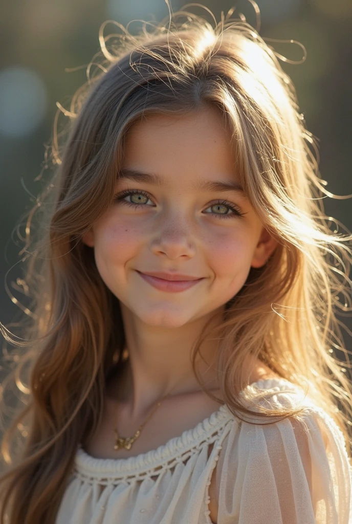 pure first love face white moonlight,cute and sweet little girl,gentle and charming smile,long hair flowing,Exquisite facial features,cherubic,high-definition realism,Beautiful and romantic,Dreamy and fresh,natural light,Cosy atmosphere,Ethereal beauty,Fine to the smallest detail,artsy photography,high high quality,4K Ultra Clear,Photo-real