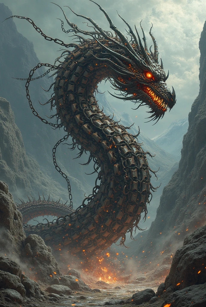 chinesedragon,The long tail of the snake,Huge waves,China-style,oc rendered,super-fine,high qulity,ultra - detailed,Perfectcomposition, beautiful detailed intricate insanely detailed octane render trending on artstation, 8 k artistic photography, Arte conceptual fotorrealista, soft natural volumetric cinematic perfect light, Chiaroscuro, an award winning photograph, Masterpiece, oil on the canvas, raffael, Caravaggio, greg rutkovsky, beeple, beksinski, Giger, trending on artstationh, Sharp focus, studio photo, Intricate details, Highly detailed, night city on the background, by Greg Rutkowski