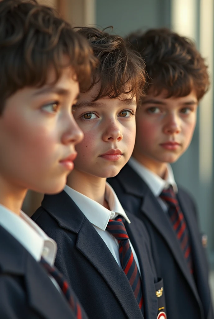 Four boys friend selfies, unhappy,sad,angry-faced,school