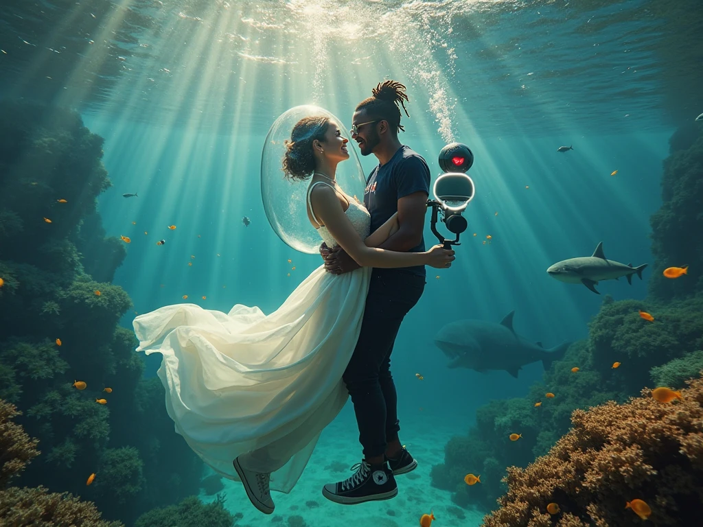 a naked black man with an erect  is sinking underwater, a underwater horror scene, floating underwater in a lake, swimming deep underwater, humans hide in the underwater, nymph in the water, submerged, underwater combat scene, sinking underwater, swimming underwater, thalassophobia, submerged underwater, floating drowned, in the deep, submerged underwater, bubbles everywhere