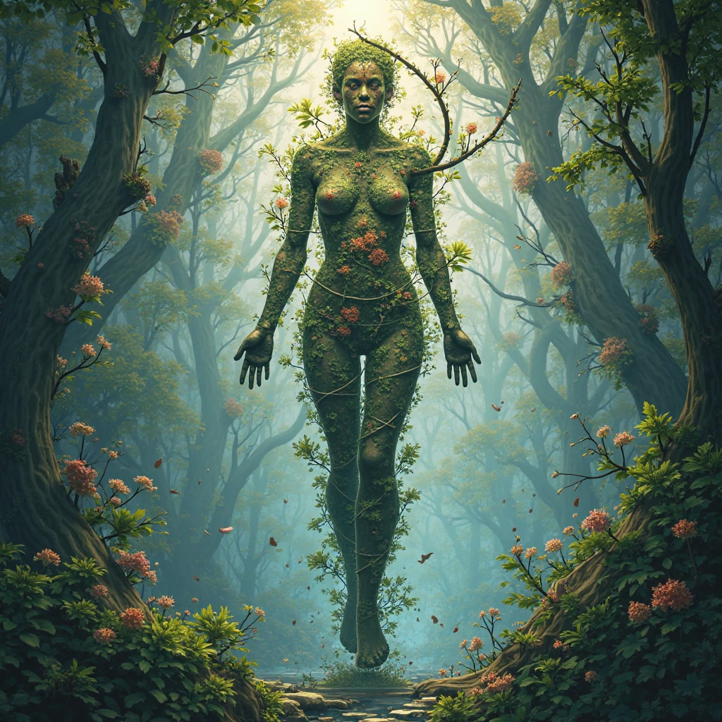 best quality,ultra-detailed,highly detailed,masterpiece ,Thick Vines