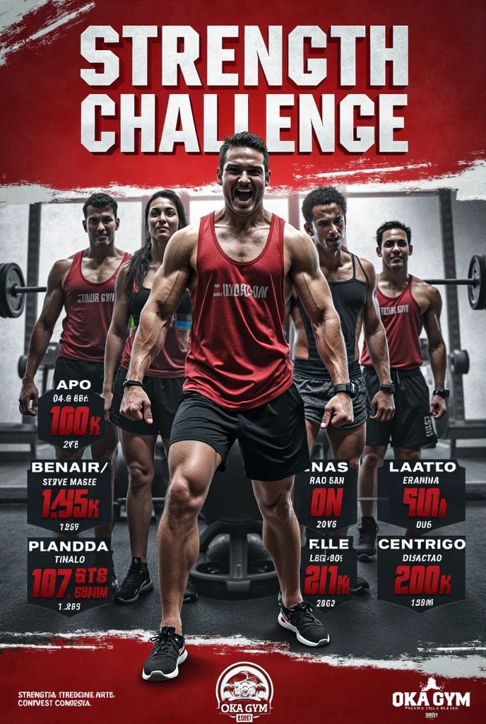 4 jacked gym bros flexing withvtge words gym bros at the bottom and top