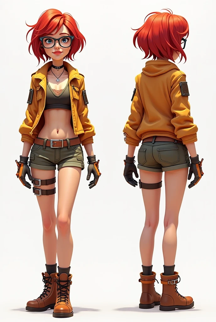Concept art character for a game in the style of Fortnite
