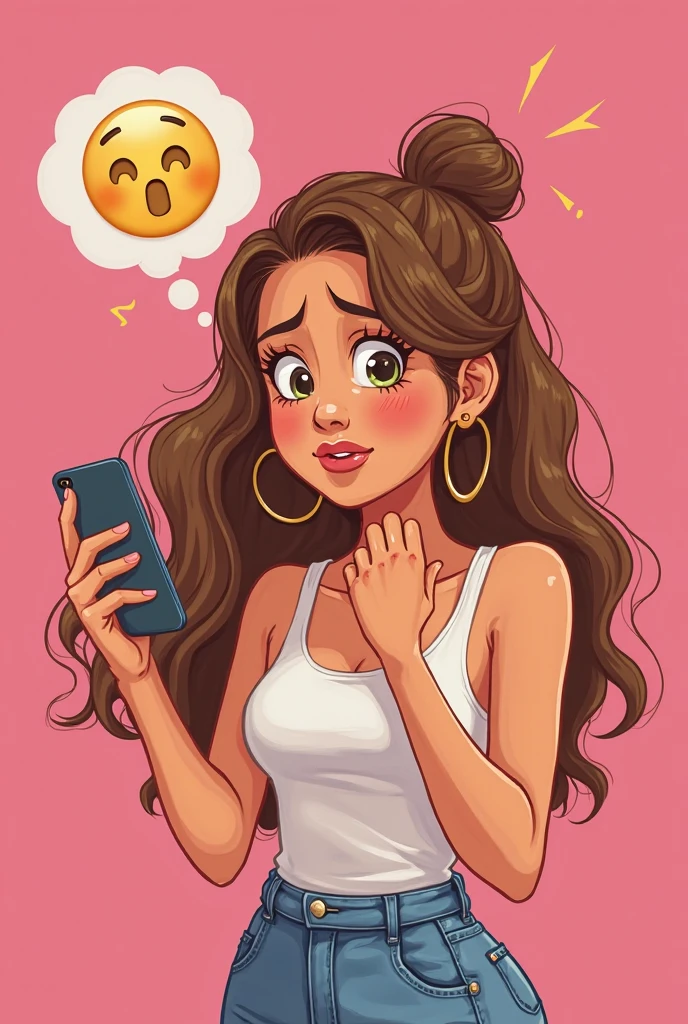 A cartoon analysis showing A beautiful woman getting a hateful comments from Instagram