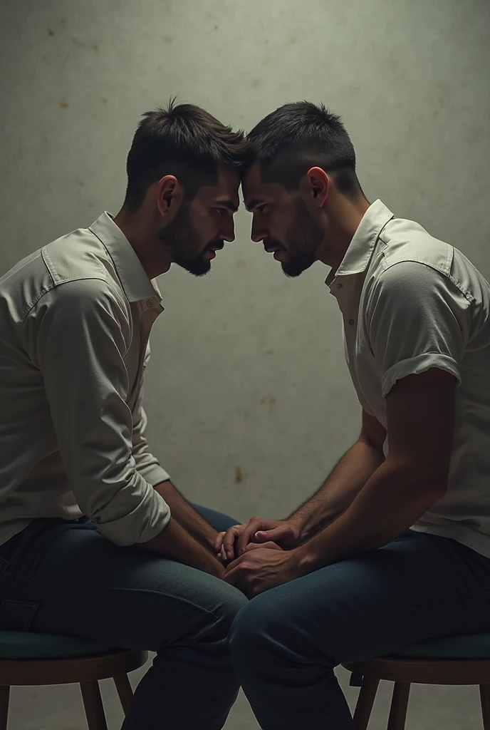 realistic, Men with short hair , Squatting in the living room head reaching the ceiling duos focus size difference fullbody masturbating huge penis cumshot
