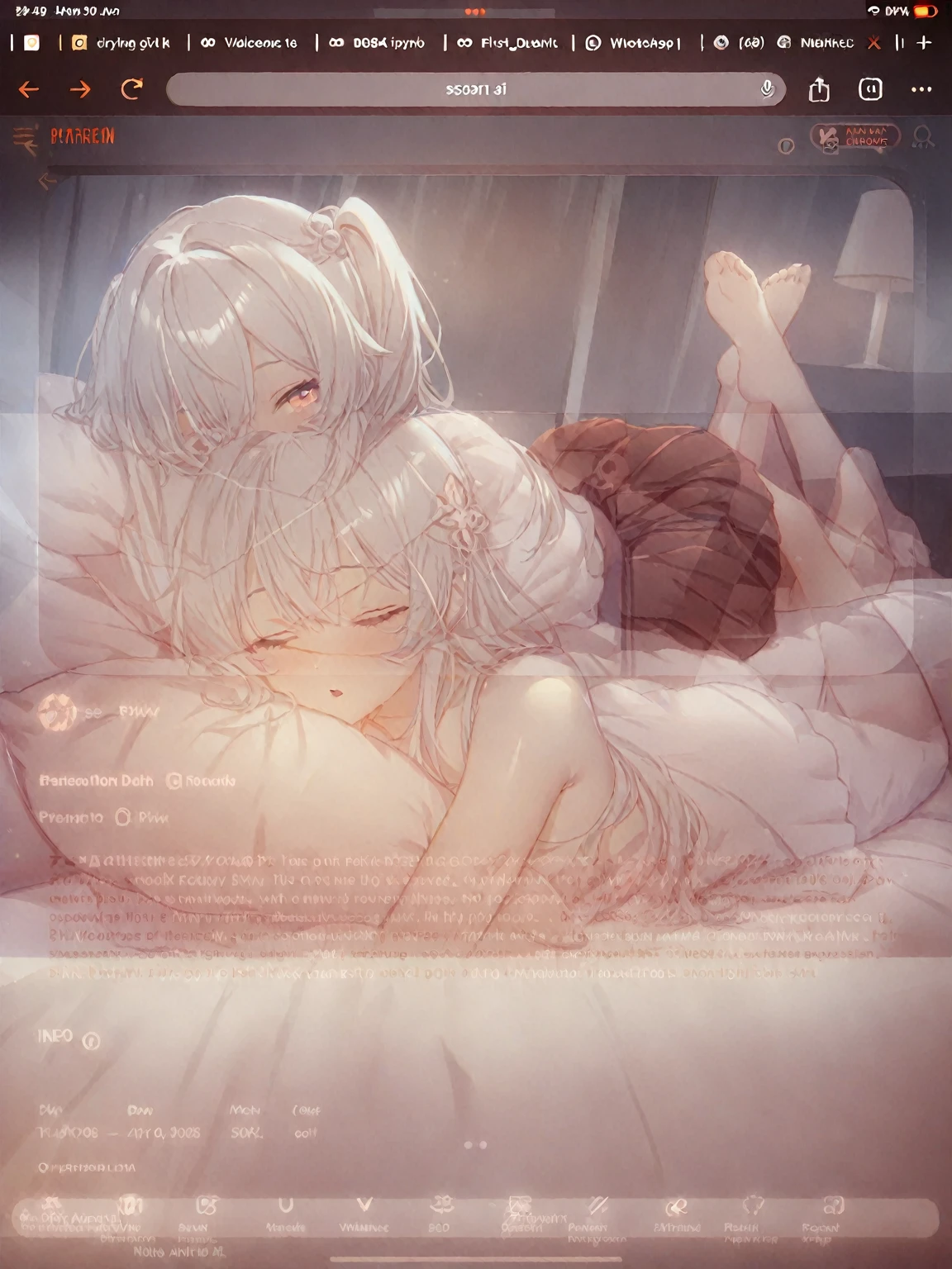 12year old，ember，Silver-haired red eyes，，kneeling on a bed，Spread your legs，Very skinny，thin waist and thin legs，Two boys kissing together
