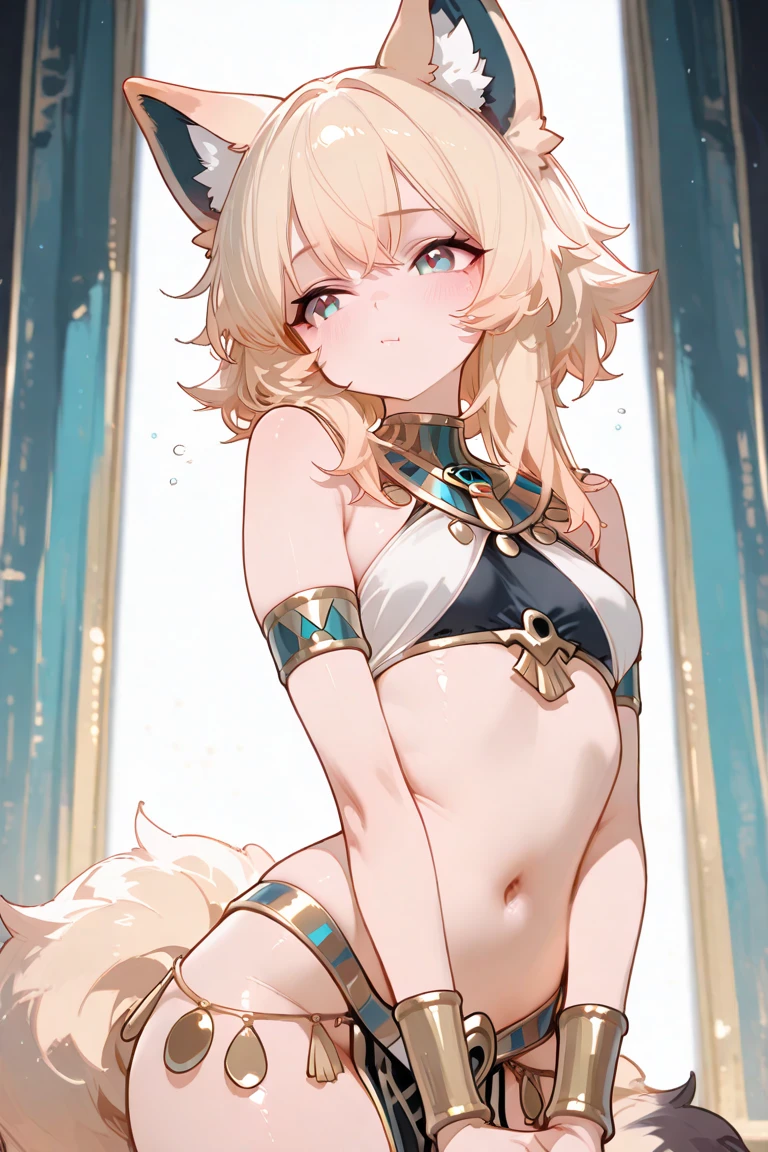 (fluffy anthro furry :1.8),cat girl,white fur,dark blue long hair,wavy hair,messy hair,pubic fur,neck fur,naked,soak armpits,shiny armpits,glistering armpits,sparkling armpits,sweating armpits,very hot,armpits steam,spread armpits,full face blush,glasses,gold hair ornament,gold bracelet,gold arm bracelet,gold body chain,heart necklace,smile,looking at viewer,enjoy face,heart eyes,squinting eyes,lie in sea,upper body only,steam around girl,face steam,neck steam,soak body,sparkling water,front view