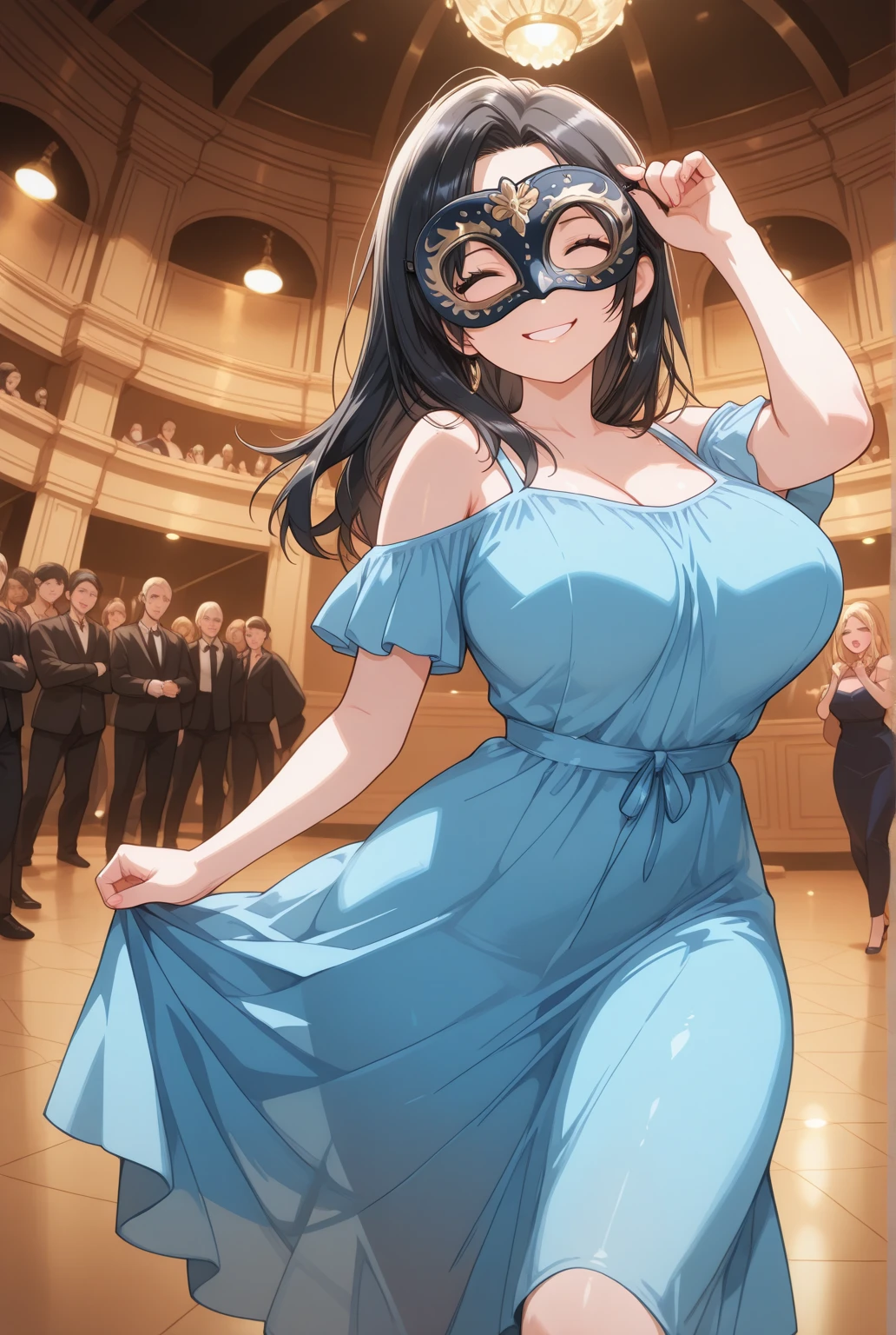 Aerial View,giantesscity,tifa,giantesscity,giant girl 50000 feet high，Have a pair of ultra long legs,stepping in crowds,a pair of huge breasts，Wearing a pair of Mary Jane heels，A look of enjoyment，standing in crowds，Beautiful appearance，Exquisite makeup，quality，8k，High quality，Perfect proportion, Cinema lighting，film grain，Fuji colors，8k，textured skin，Super details，high detail，high quality，high resolution，explode，fake smile