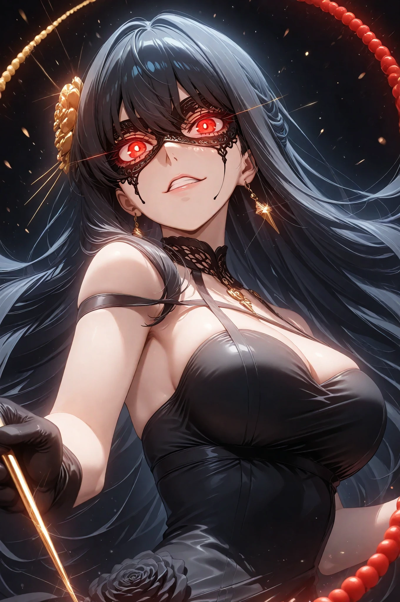Korean creature known as (Gumiho), constricted pupils, (annoyed:1.3), 2d art, 2d render, splash art, digital art, hard shading, 1girl, female focus, (monster girl:1.0), monster girl encyclopedia, incredibly absurdres, best quality, detailed, large breasts, cleavage,