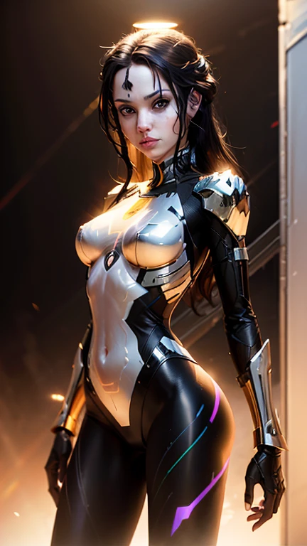 Highly detailed RAW color Photo, beautiful young girl, dynamic pose, (wide hips), (detailed skin), (detailed lips), (detailed eyes), (cosmic:1.4), (necropolis:1.1), (Sci-Fi setting) (detailed face), (curvy), detailed eyes, chromatic aberration, depth of field, soft lighting, masterpiece, best quality, intricate, (lens flare:0.7), (bloom:0.7), particle effects, raytracing, tone mapped, highly detailed, concept art, smooth, sharp focus, dramatic lighting, highly detailed artwork, cinematic, hyper realistic painting, trending on Artstation, 8K, incredible shadows, realistic, (highly detailed background:1.2), art by midjourney --auto --s2