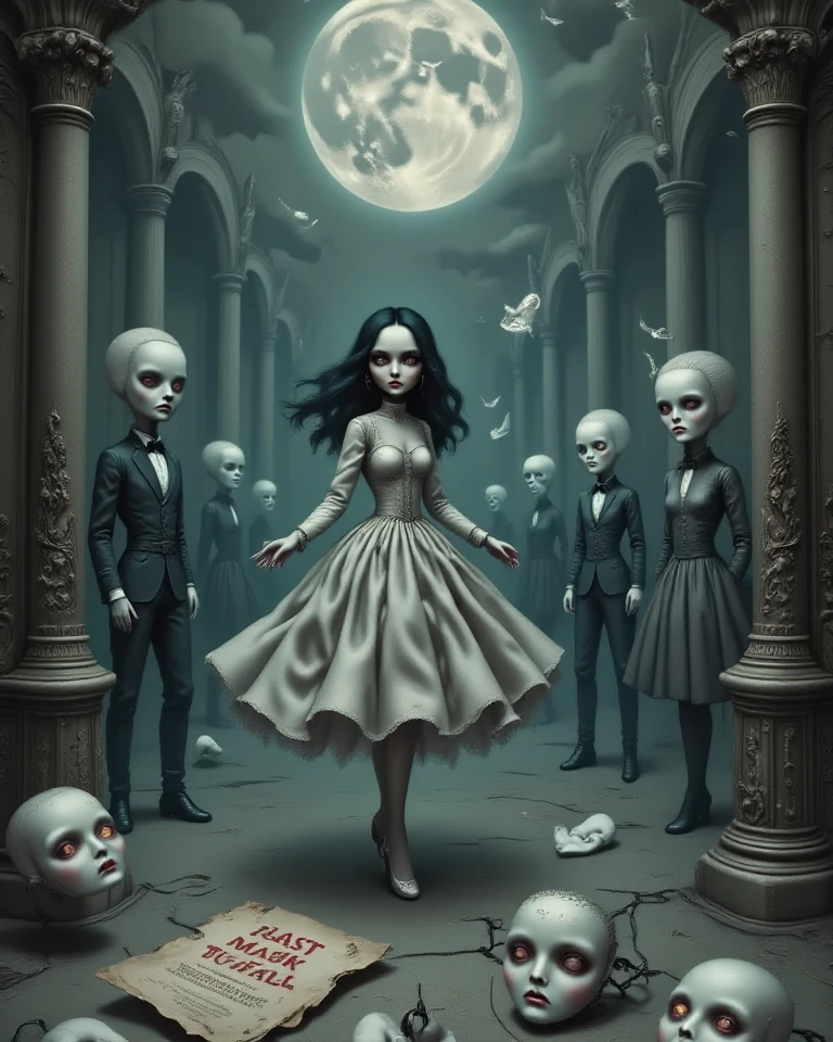 comic <lora:FF-Halloween-IT:0.8>Halloween theme, Andy Fairhurst, avant-garde, modern technology, Flat Art, Soraya Saga, Color splash, H. R. (Hans Ruedi) Giger, Cutecore, Abstract, Halloween style, hauntingly surreal <lora:FF_Hall-_general:0.3> <lora:Halloween.FFusion.AI-TECH:0.2> . graphic illustration, comic art, graphic novel art, vibrant, highly detailed