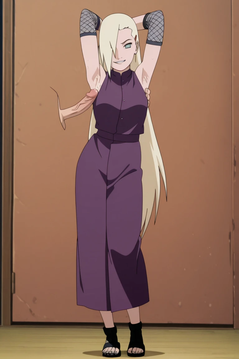 score_9, score_8_up, score_7_up, score_6_up, h1m3n0, 1girl, , mature female, Mei Mei , white braided hair, hair over one eye, black tight dress, seductive smile, balcony, seductive pose, bend over, showing her ass, from behind