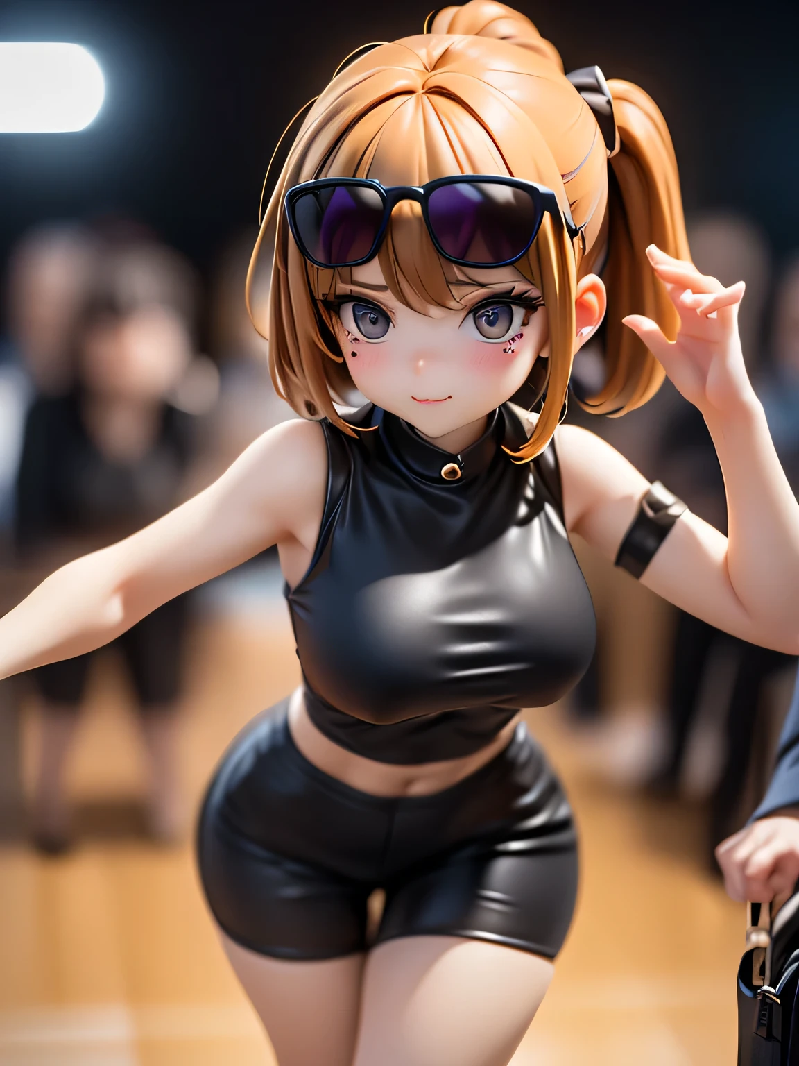 ((Ahegao)), Masterpiece、Highest quality、highest quality、woman、1 person、Dark brown hair、Brown eyes、smile、Embarrassing、blush、vapor、Flat Chest、Erect nipples、(((cameltow:1.4)))、latex、Long gloves、High neck competitive swimsuit、High leg、Black socks、Brown Loafers、(((Squat:1.3)))、(((Open the crotch wide from side to side)))、((Showing your crotch to the audience:1.3))、((Arms behind head))、((Shooting from the front:1.3))、(((Shooting from the front of the body)))、Daytime poolside、