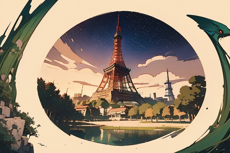 Japanese city, vintage, retro, vector, t-shirt design, no background, no text --auto --s2