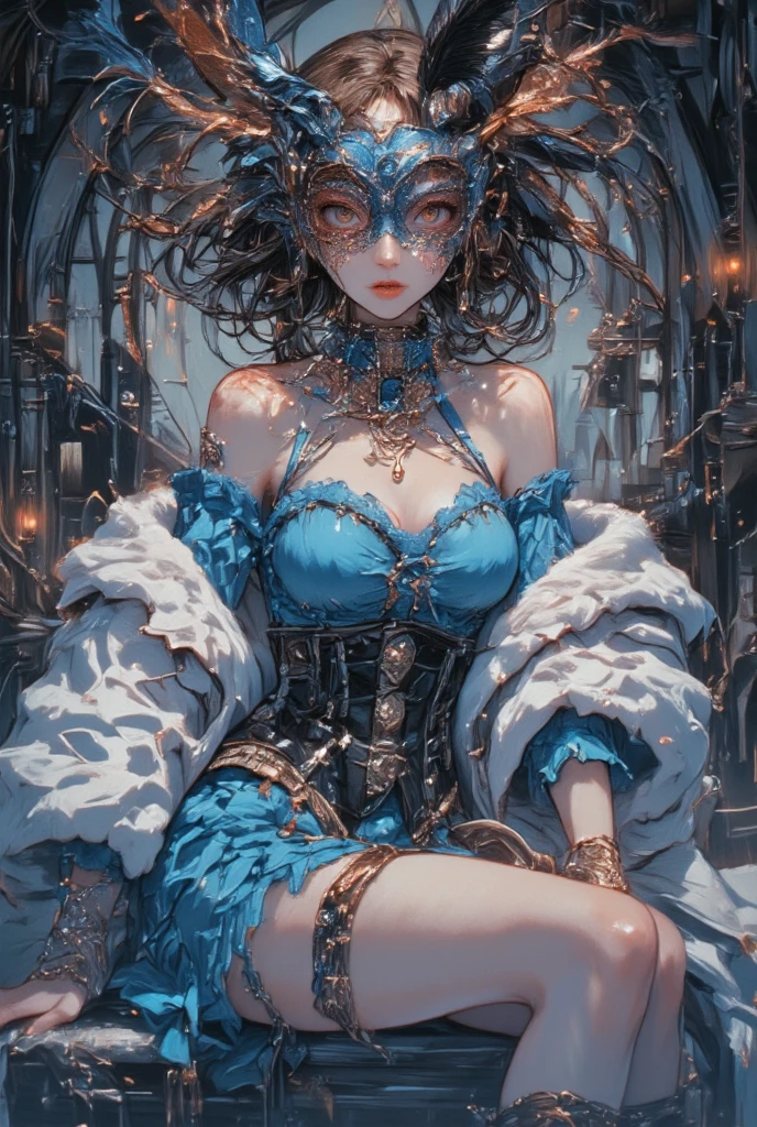 masterpiece, best quality, (extremely detailed CG unity 8k wallpaper), (best quality), (best illustration), (best shadow), absurdres, realistic lighting, (Abyss), beautiful detailed glow, art by PeterMohrBacher,