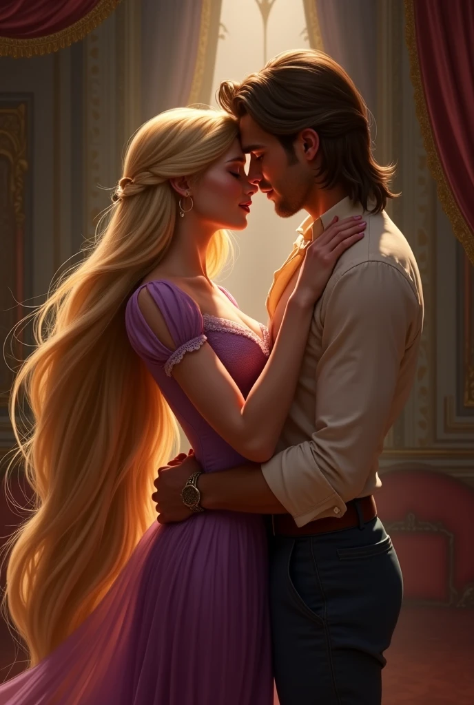 (aesthetic,fille,detailed eyes and lips),illustration,guapo ,ultra-detailed,high resolution,physics-based rendering,Professionnel,Des couleurs vives,Soft lighting?Elsa?ELLE FAIT UNE ?1boy?,elle aime,