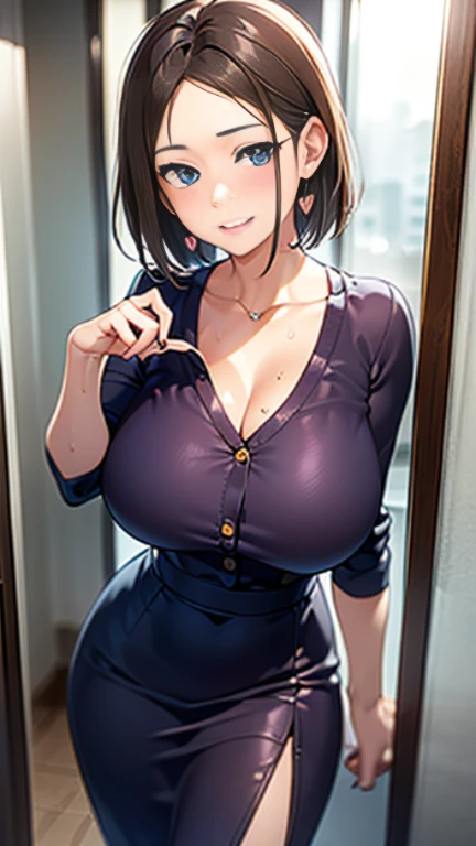 (Familiar, masterpiece, Highest quality, Complex),

Cowboy Shot, Kyoka Tachibana,

(((Big Breasts,))), 
1 girl, alone, 
Cute eyes, Beautiful Face, Perfect round ass, 
Fit and body, Female Pervert,


alone, Pale skin,
blue eyes, ((Beautiful mature woman)),
(/Black Mask:1.5/, /Grey tight long dress with plunging neckline:1.2/ & Lightweight cardigan), clavicle、Lazy face、/Black Hair/, Captivating smile, Mischievous face, Sweat, vapor, Embarrassing, blush, Excited, ((Voice of the Heart, OK、Breathtaking, Sound effect))

Snapshots of the city、Fashion magazine style、Street Fashion Magazines、Full body view、Accessories Standing)、stylish、meat、Genuine、