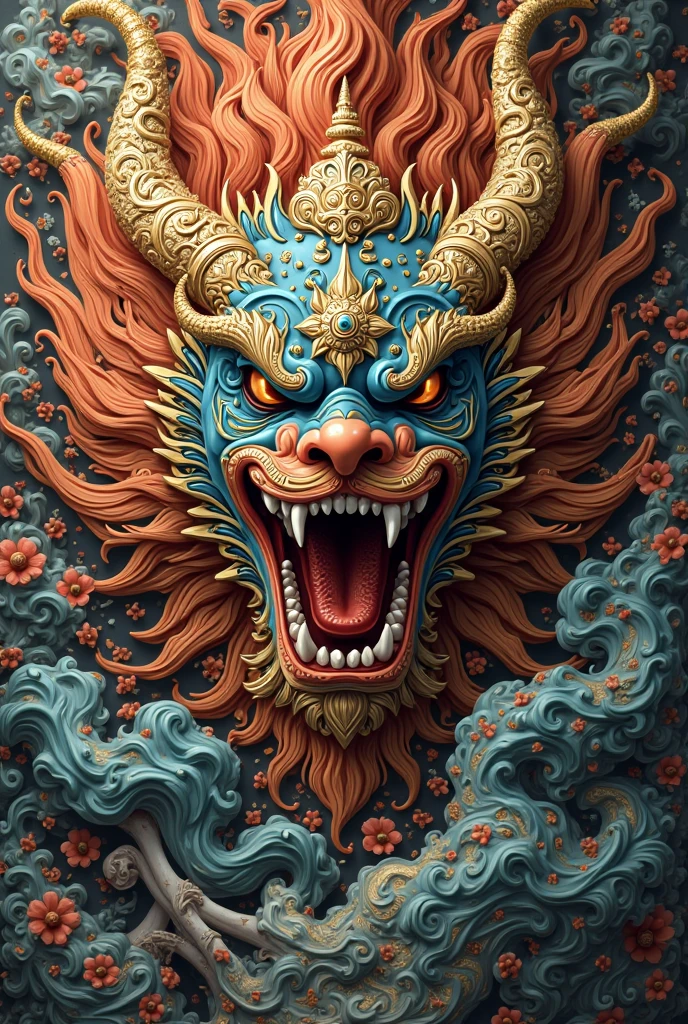 The name of the mythical beast: Diao Tuo
Myths and legends: It is one of the four famous fierce beasts in ancient Chinese mythology, There is extreme appetite and greed. It is often used to describe greedy people.
Appearance characteristics: Diao Tuo's appearance is usually depicted as a huge ferocious beast, has horns on its head, Open mouth, Protruding lower jaw, Wide distance between eyes. It looks fierce and powerful.Strong and huge body，Powerful，The body is surrounded by blue thunderbolts，Fine scales wrap the muscles in strength，Top-of-the-line protection is formed
Symbolism: Diuta represents endless desire and greed, It is a symbol of evil, chaos, and destruction. In ancient cultures, The image of Diao Tuo is often used to exhort people to be cautious, moderate and cautious.
Cultural applications: The image of Jituo is widely used in ancient Chinese art and architecture, Such as bronze vessels, pottery, Jade, and stone carvings, etc., And become an important element of traditional culture.
Modern cognition: In modern times, Tito is considered a cultural symbolic animal. Its images are used in various advertisements, logotype, and movies, A symbol that represents the pursuit of material pleasures and desires.