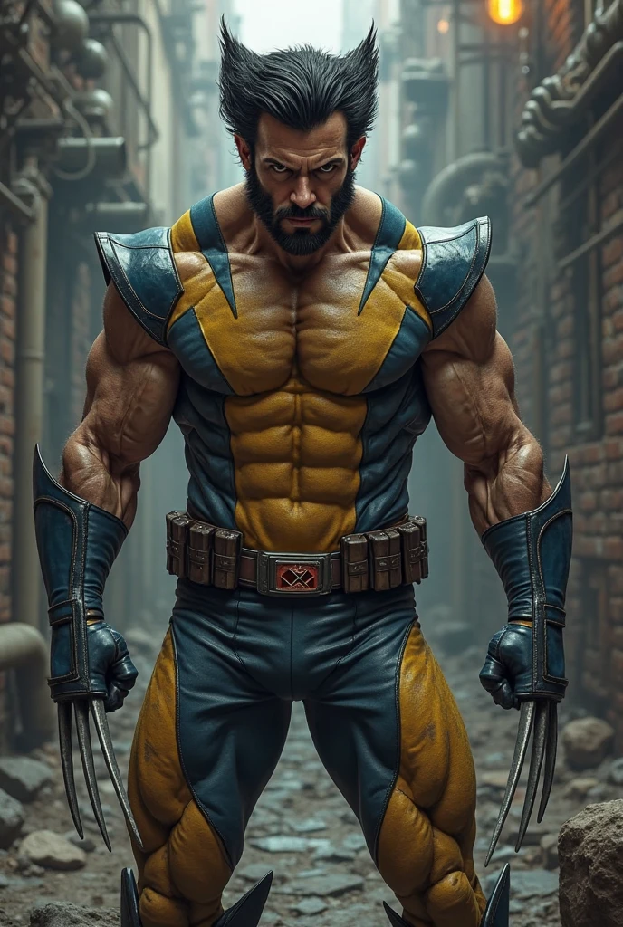 Create Marvel&#39;s Wolverine character with hairy arms and chest