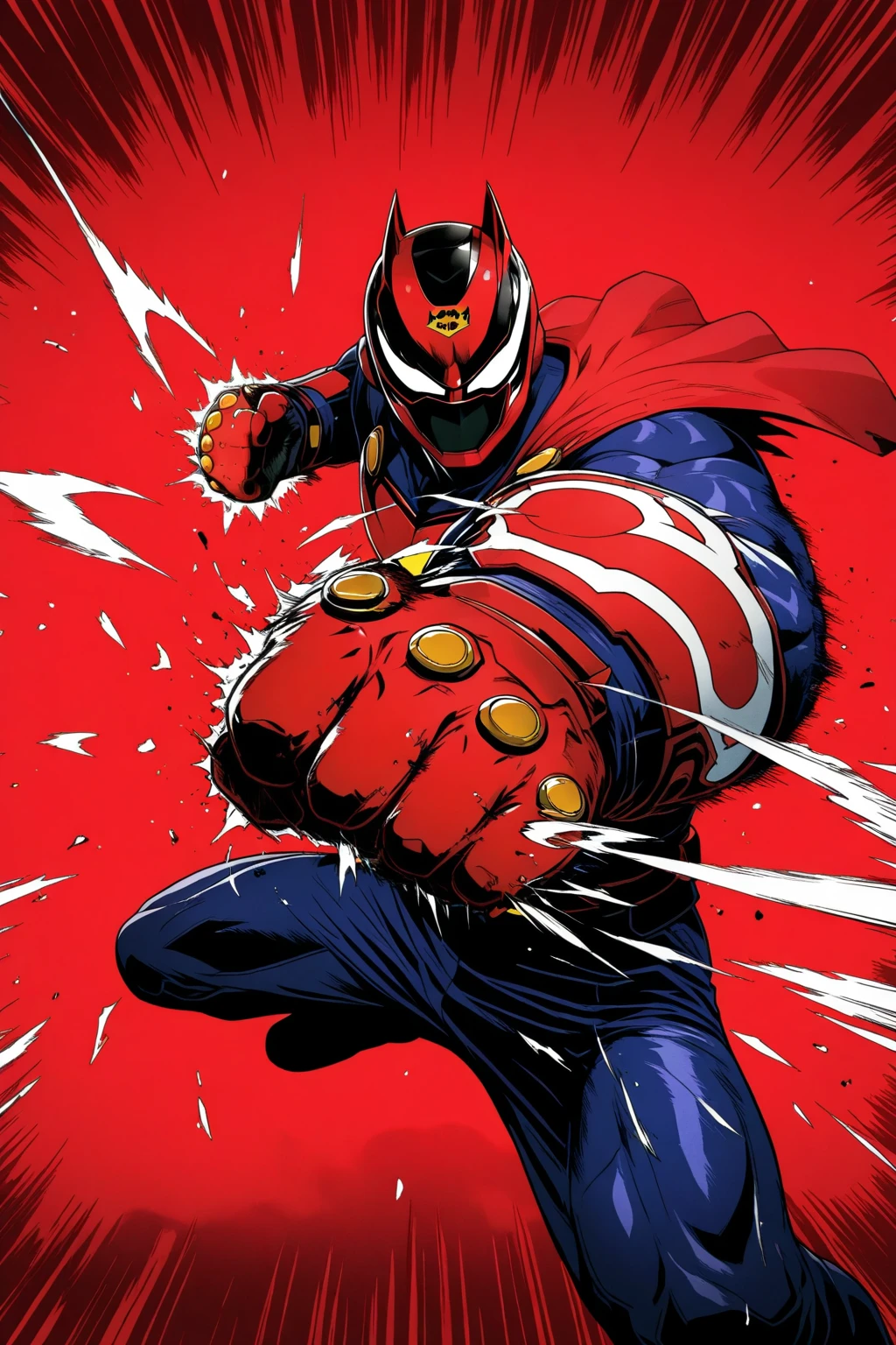masked, Superhero, hero, strongest human, strong and robust male, savior, bound, subdued, unable to move, immobilized, tentacle, Armor, helmet, Tentacle entanglement, uniform, Wrapped around the body, Binding hands togethe, A gagged mouth, Foreign object invasion