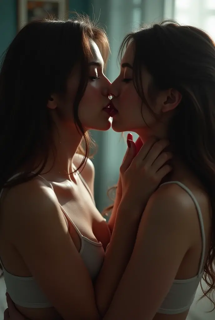 Hot girl kissing the cock