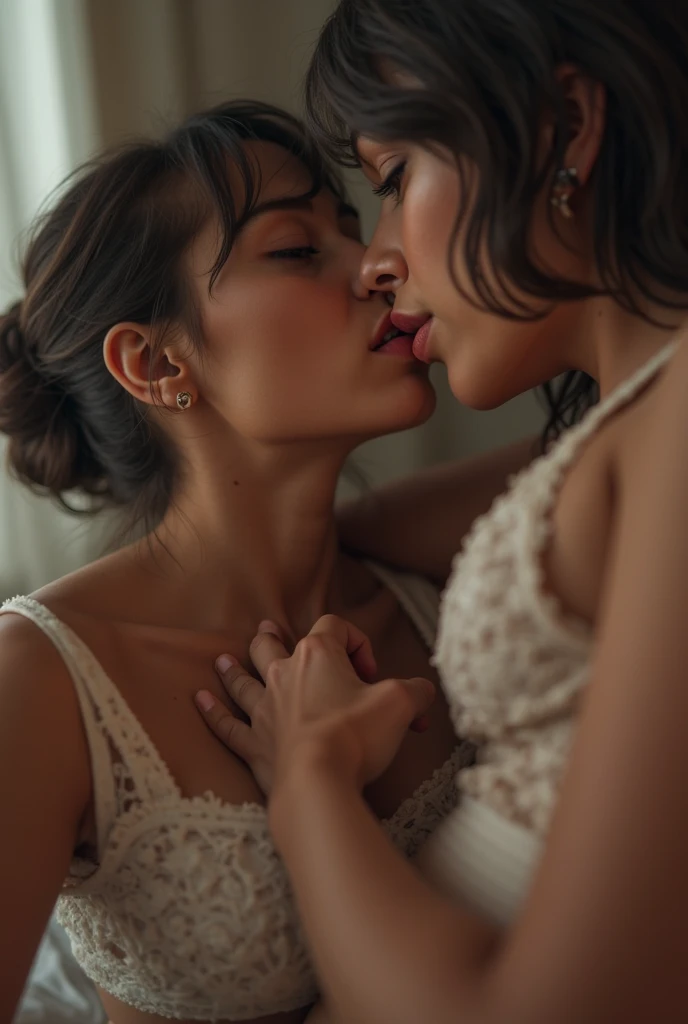 Riley kissing val