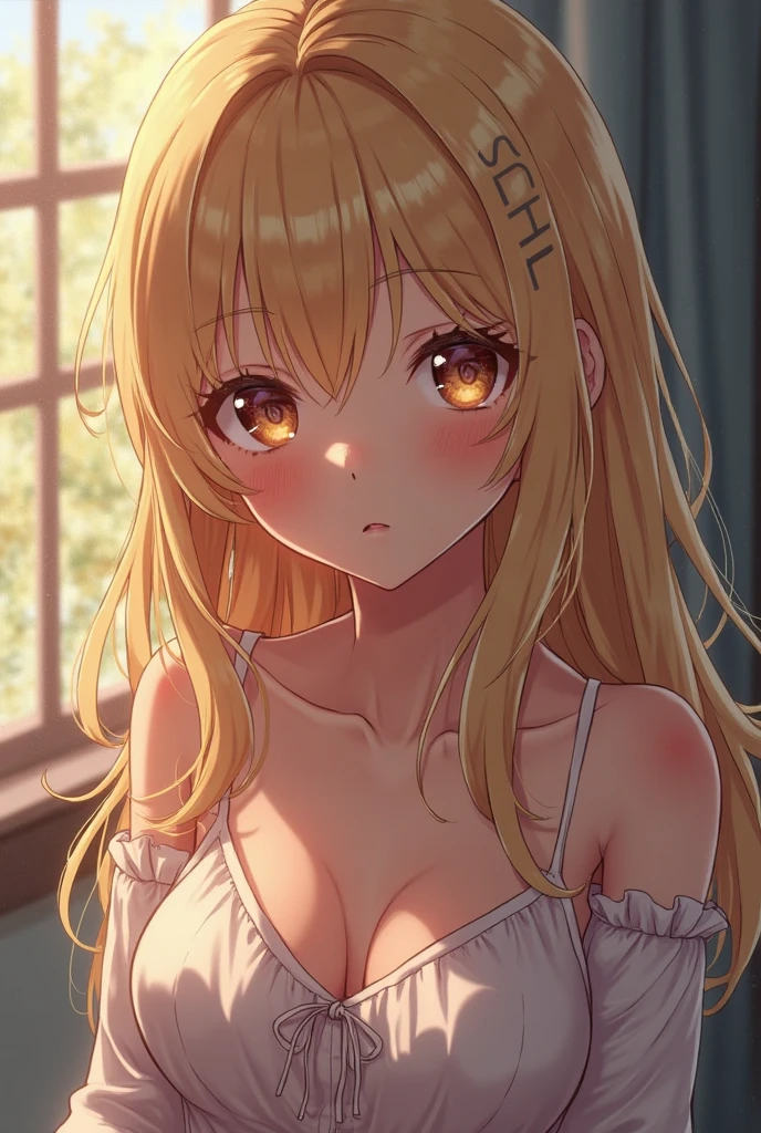 1character, Loose Braids hairstyle with Golden Highlights colouring, (masterpiece, best quality:1.2), 1girl, solo, transparent coat, sexy angel, realistic, beautiful