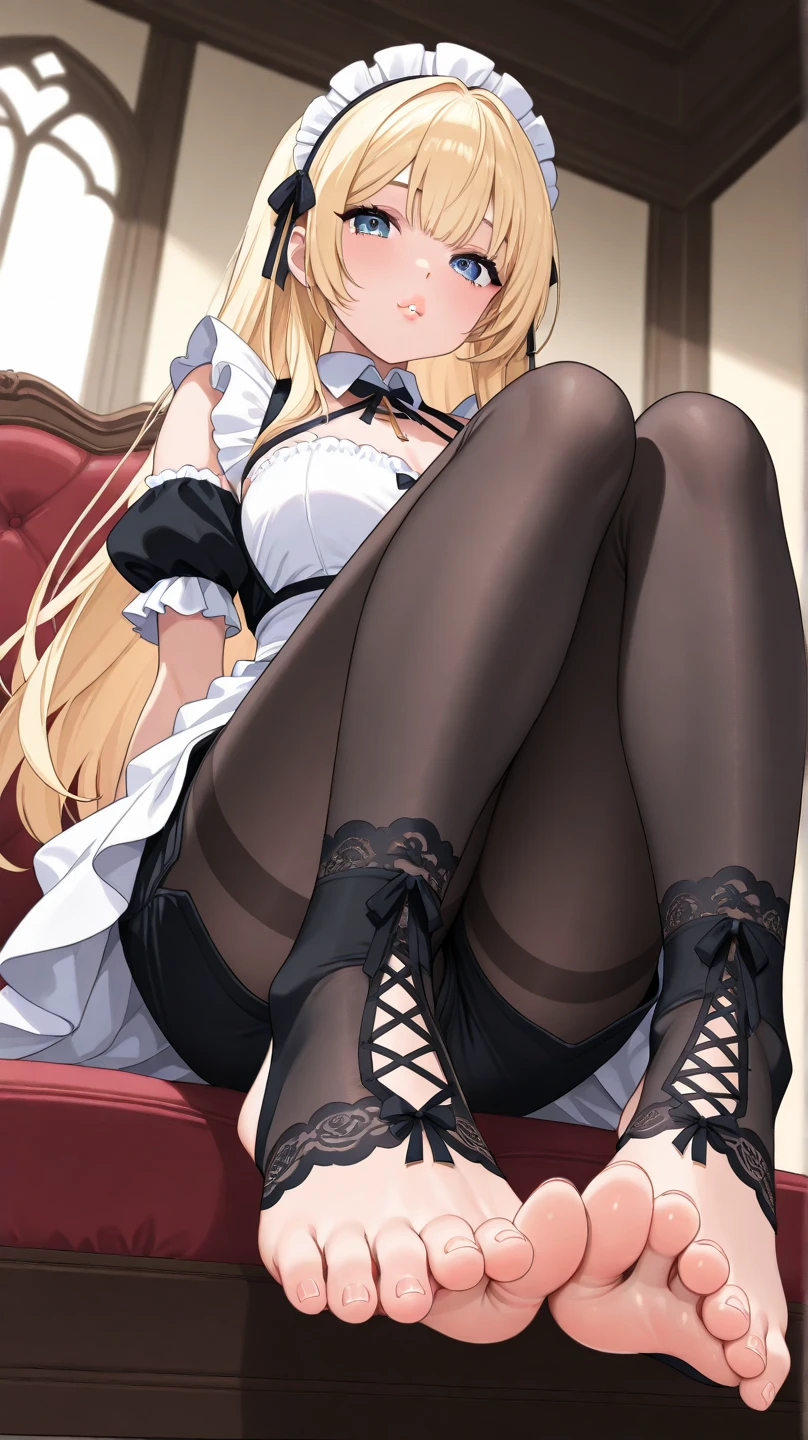((masterpiece)), (best quality:1.2),(very fine 8K CG wallpaper1.2),colorful,(ultra-detailed:1.2),(illustration:1.2)
 white pantyhose
 foot,