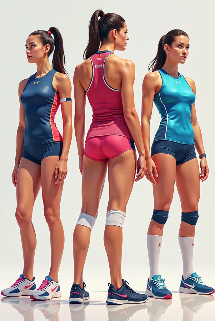 You can design a sports uniform for a volleyball club called assassins club, based on the video game assassins creed, Its design can be based on that theme as well and its colors are blue., purple and black, It can be a modern design 