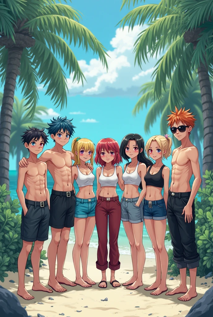 Nami y Robin de one piece teniendo sexo