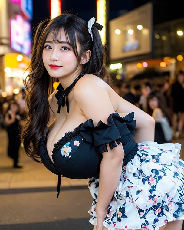 （8K、Raw photography、Highest quality、masterpiece：1.2),(Black Hair、Dark Eyes:1.9),(:1.6)、View your viewers,Front view,White skin,(:1.3)、(Tight waist:1.6)、(Clothes that accentuate the shape of the breasts:1.0)、(Big Breasts :1.0)、Slim figure、Ultra-high resolution,beautiful,beautiful fece,(One person、No background:1.9),whole body,Japanese women,（reality的：1.37）、Photon Mapping,reality、(Baby-faced and cute: 1.2)、(Cute Smile: 1.8)、(Round face: 1.8)、Radio City、Physically Based Rendering、Depth of field rally background、photograph, (:1.8),（:1.6）、Great quality