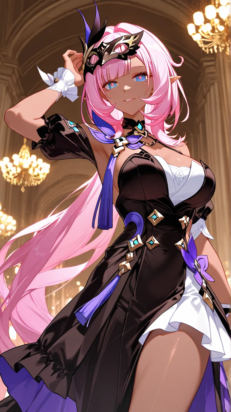 masterpiece, absurd, (Intricate details), (rich and colorful), cinematography lighting, Extremely detailed 8k CG Unity wallpaper, 1 girl, Very large breasts, puppy pose, View, National Foundation, provocation, nervous, Awkward，ashamed, blush, Torn clothes, Partial Nudity