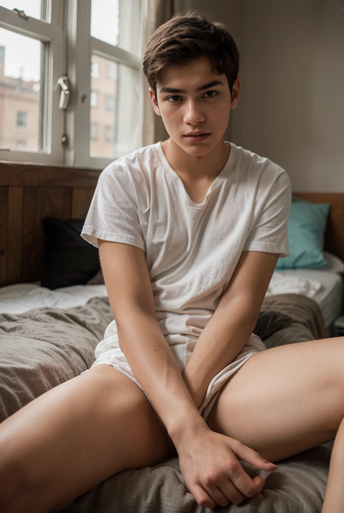 Man without clothes with exposed penis