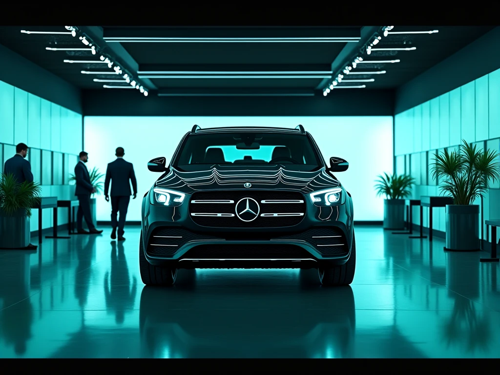 A cute little girl stands in front of a white car in the garage, , Mercedes ·, Surreal", Surreal", Bright light masterpiece, clever, 🤬 🤮 💕 🎀, 🪔 🎨;🌞🌄, Car Business Photos, 2 d CG, television, movie front shot, 😃😀😄☺🙃😉😗, "Surreal