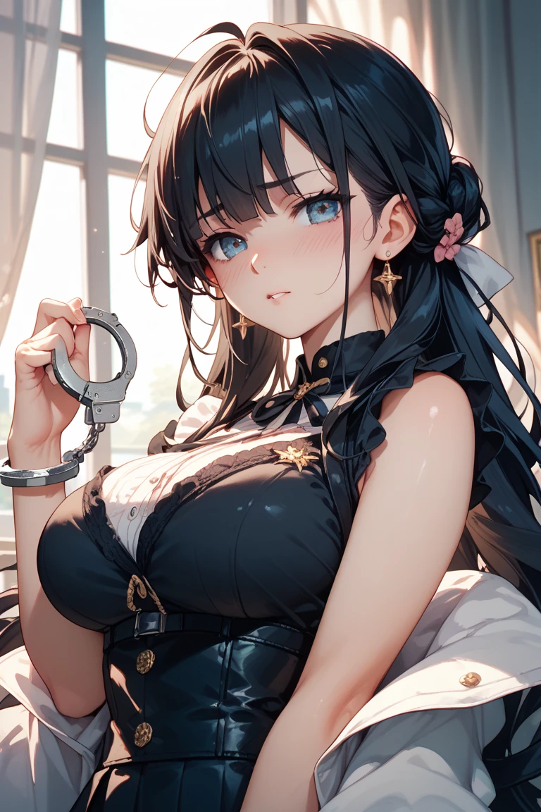 masterpiece,solo,1girl, <lora:MercuriaPrisonerV1-000010:1>,prison clothes, zebra print,