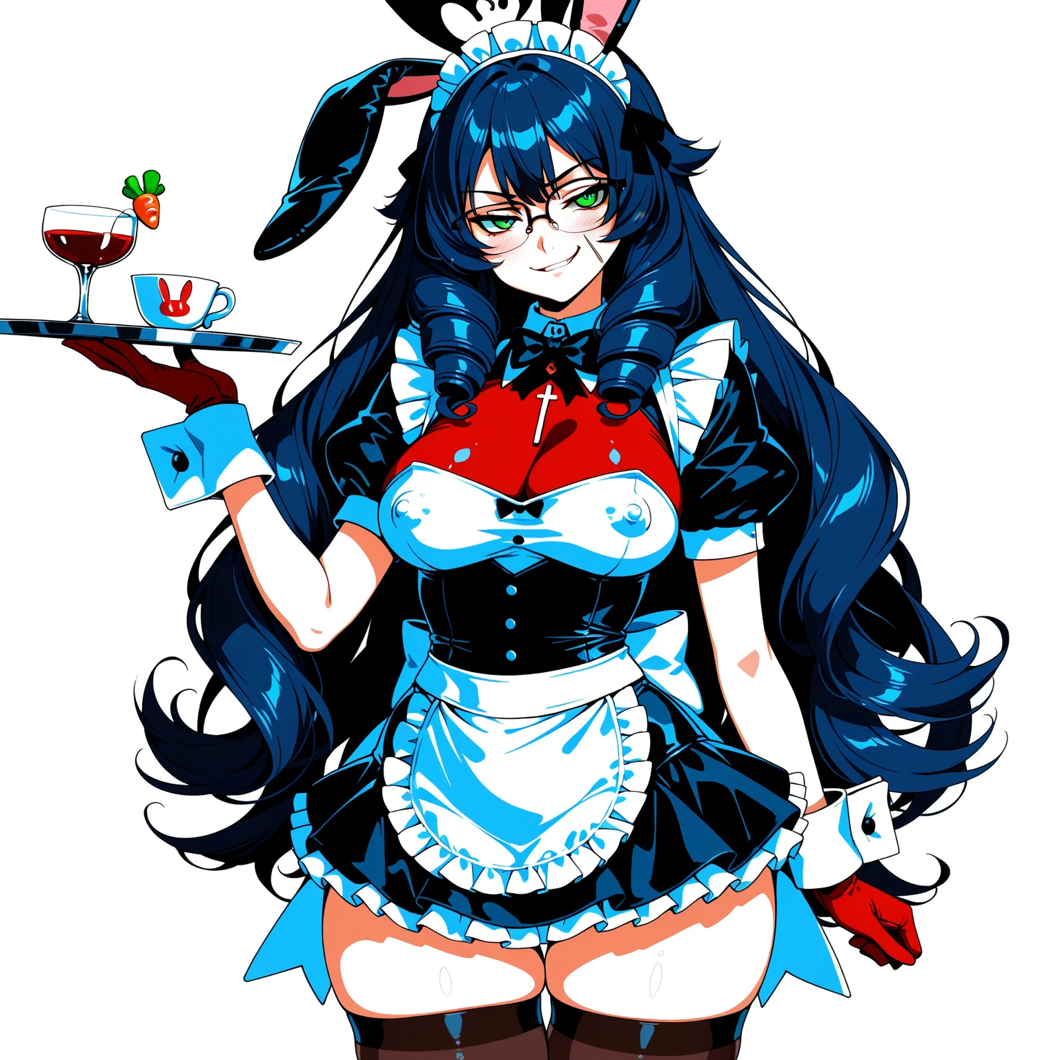 1 person、Long Hair、chest、blush、Mouth open、bangs、大きなchest、shirt、Black Hair、Red eyes、 1 person、ribbon、Animal Ears、Exposing shoulders、、破れたleotard、Torn fishnet stockings、Exposing her belly button、Are standing、tail、白いshirt、Heterosexual、pantyhose、Solo Focus、A bow tie、Bunny ears、Side Ponytail、leotard、She is taking off her fishnet collar.、偽のAnimal Ears、High leg、Playboy Bunny、Raising his leg、片足でAre standing、chestを露出している、ウサギのtail、vapor、黒のleotard、No Face、tray、No Faceの男性、偽のtail、blackboard