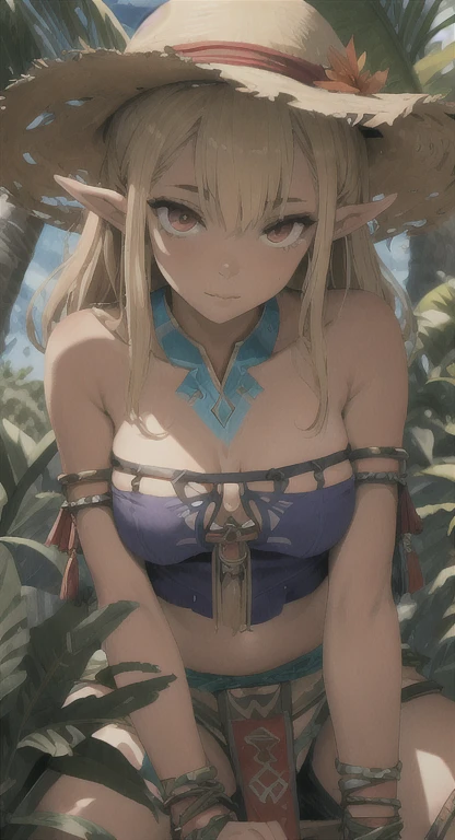 In the depths of the ancient forest, the Giantess Goddess reigns supreme, a towering figure of deadly beauty. Her golden skin glistens with an otherworldly sheen, and her eyes, dark and enticing, burn with a malevolent hunger. As the tiny humans venture into her domain, axes in hand, she watches with a wicked smile. She steps forward, each movement a sensual dance, her curves emphasized by the shimmering leaves that adorn her body. The humans are captivated, their fear mingling with an uncontrollable desire. She toys with them, her fingers tracing their trembling forms, a predatory glint in her eyes. With a cruel laugh, she wraps her fingers around the intruders, lifting them effortlessly. Her touch is both gentle and terrifying, promising pleasure and pain. She squeezes slowly, savoring their gasps and pleas, their bones cracking like dry twigs. The forest itself seems to pulse with her sadistic delight. For the Giantess Goddess, this is ecstasy. She relishes their suffering, their helplessness, deriving a twisted pleasure from their demise. The humans, reduced to mere playthings, are crushed and discarded, a brutal reminder of her absolute power.